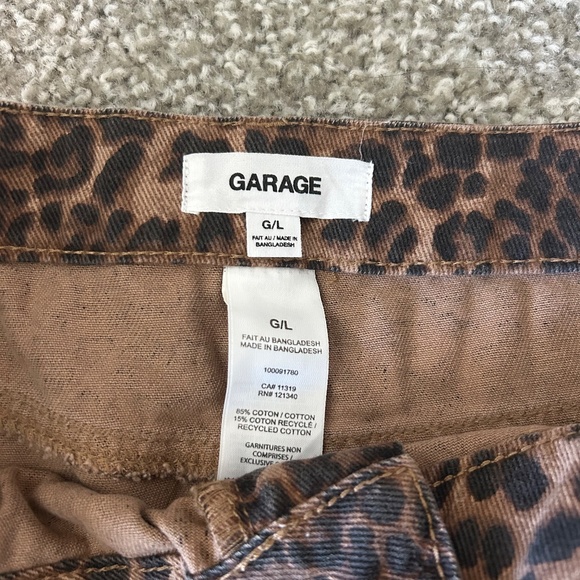 NWOT Garage leopard mini skirt - Picture 4 of 4